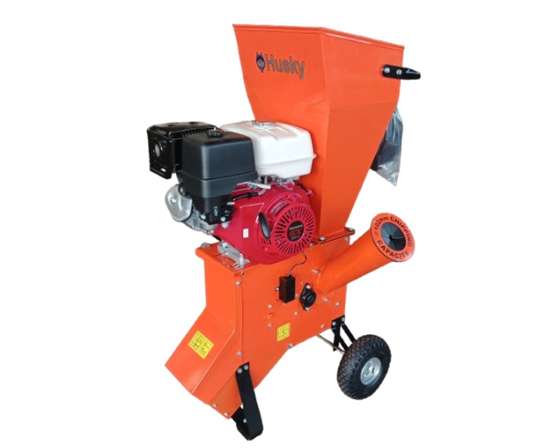 Husky SHR100 Wood Chipper Shredder 90mm with Honda GX390 389cc Engine. For home and garden service use.