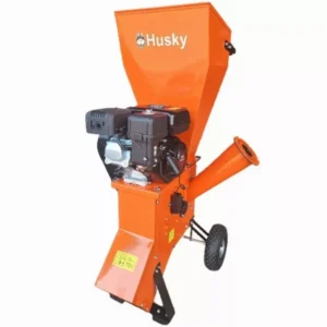 Husky 76mm (3″) Wood Chipper Shredder with Stiletto EX200 196cc Petrol Engine for leaves branches compost twigs wood.