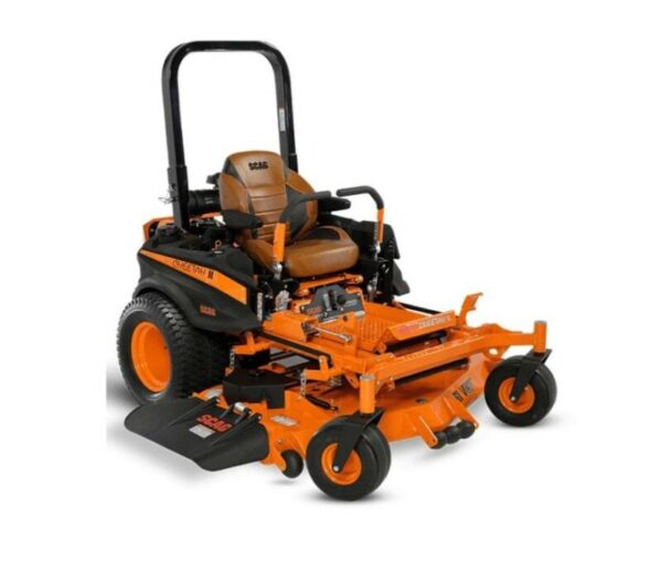 Scag Cheetah 72” Zero-Turn Ride-on Lawn Mower with 72″ Velocity Plus Cutter Deck, 38HP Kawasaki FX1000 Engine. Swift, nimble, powerful and precise.